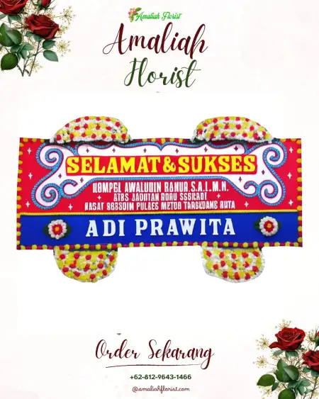 Papan Bunga Ucapan Selamat Pudak Wetan